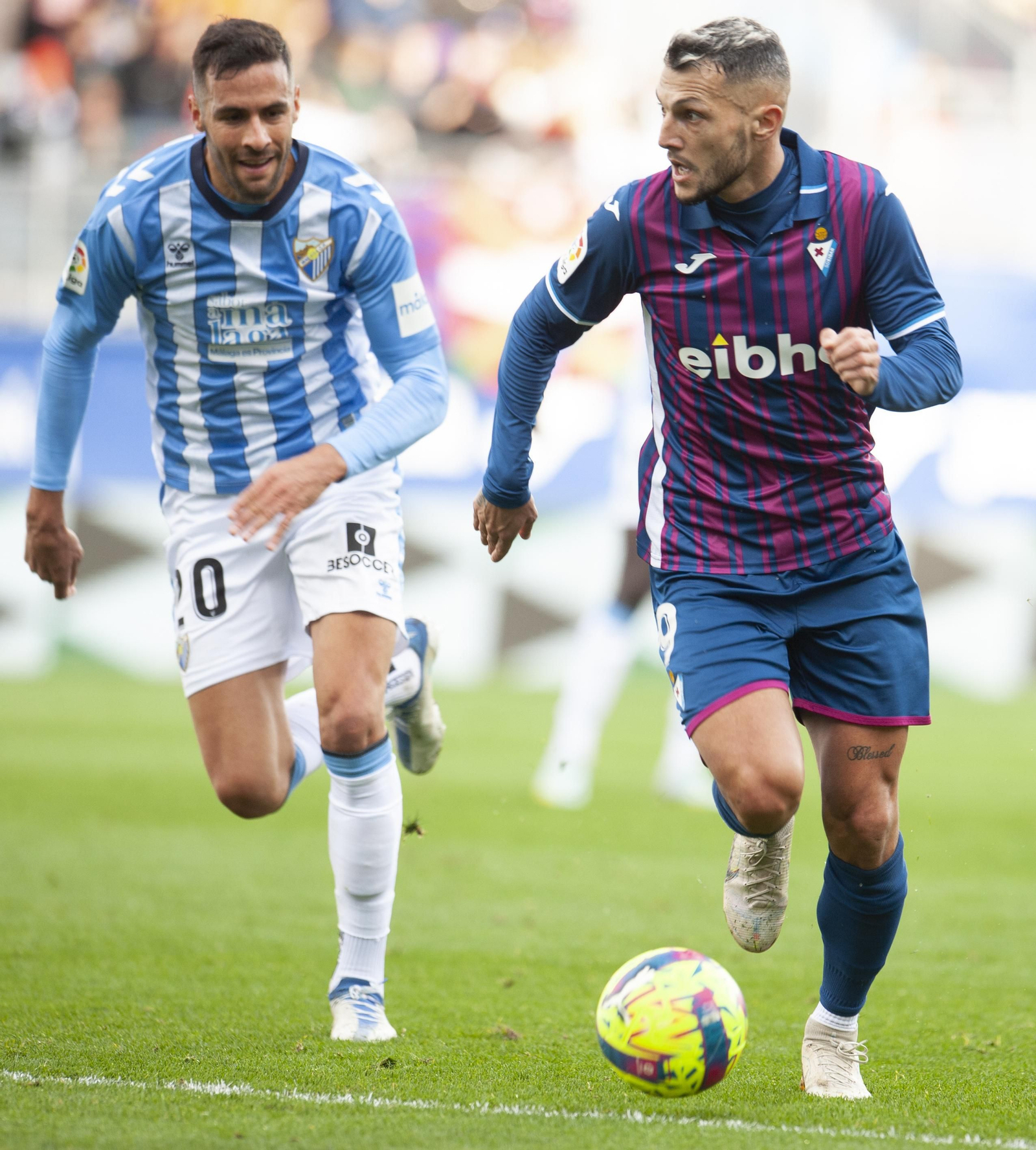 Burgos y Stoichkov, en el Eibar - Málaga CF Burgos y Stoichkov, en el Eibar - Málaga CF