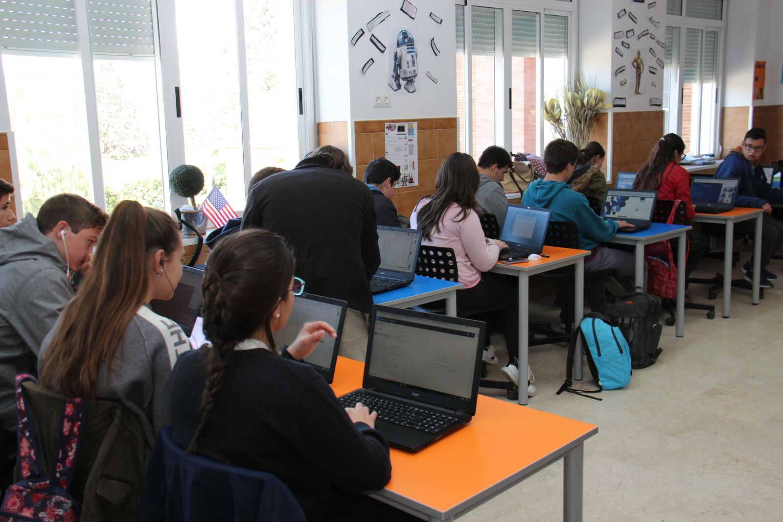 Una imagen de una de las aulas del colegio El Pilar-Marianistas.