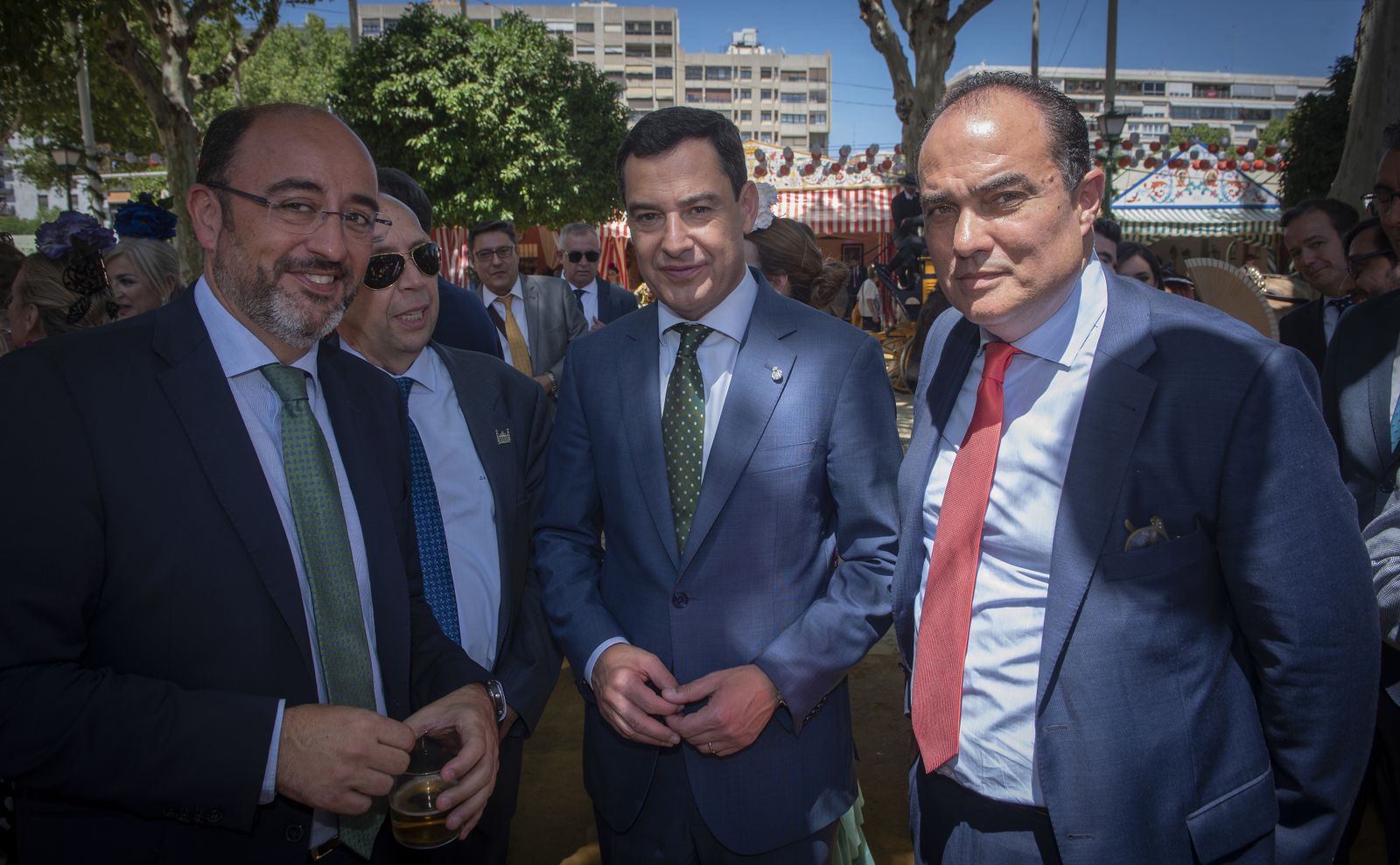 Las imágenes de la recepción en la caseta de Endesa