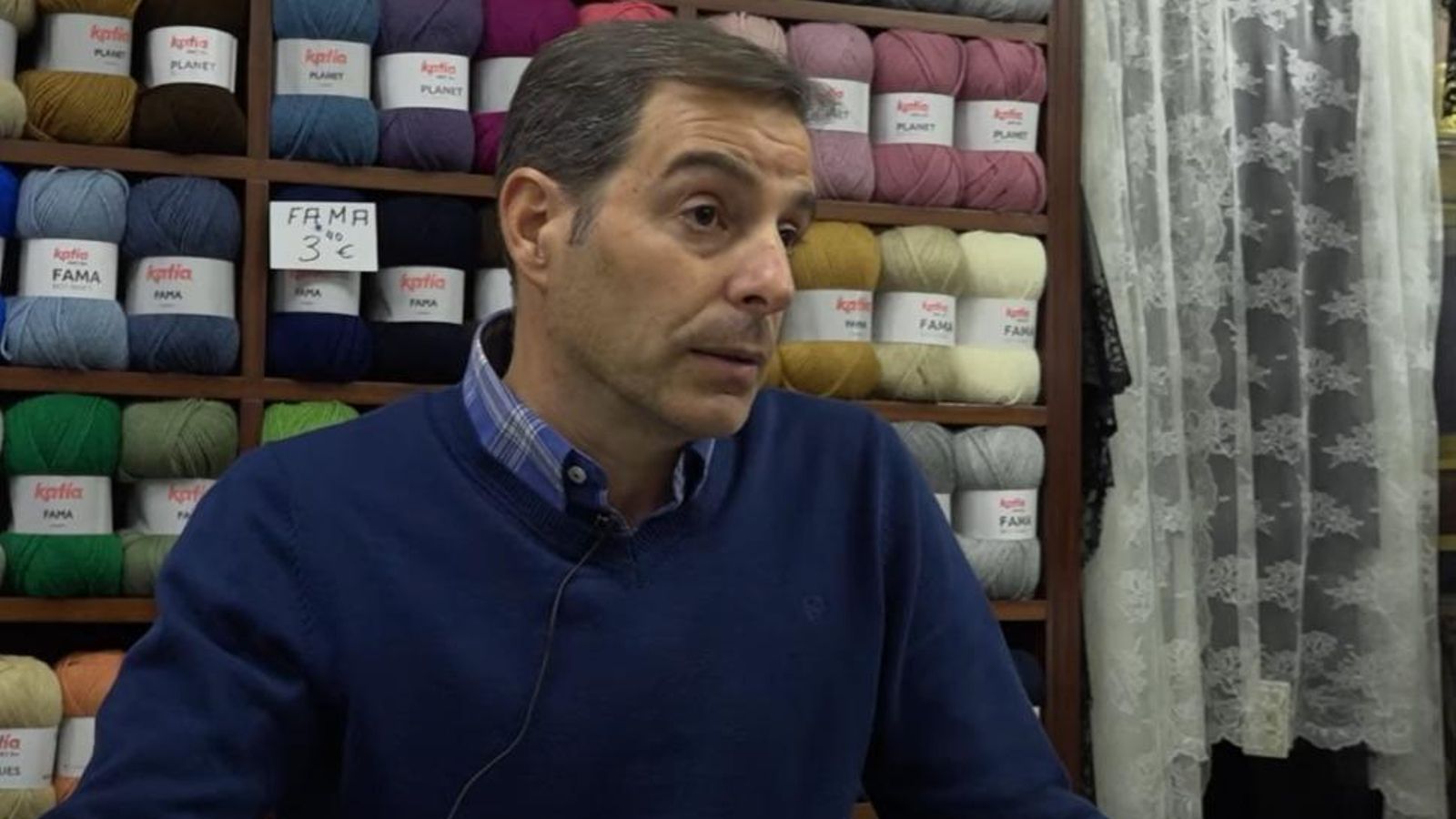 José Francisco Sáez, el actual propietario de la mercería