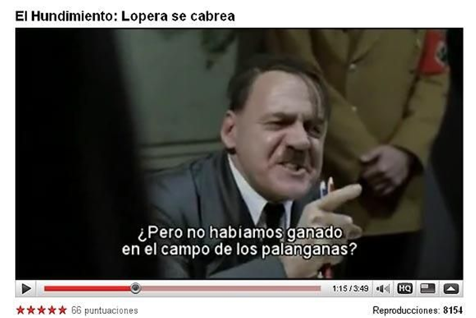 'El hundimiento' de Lopera