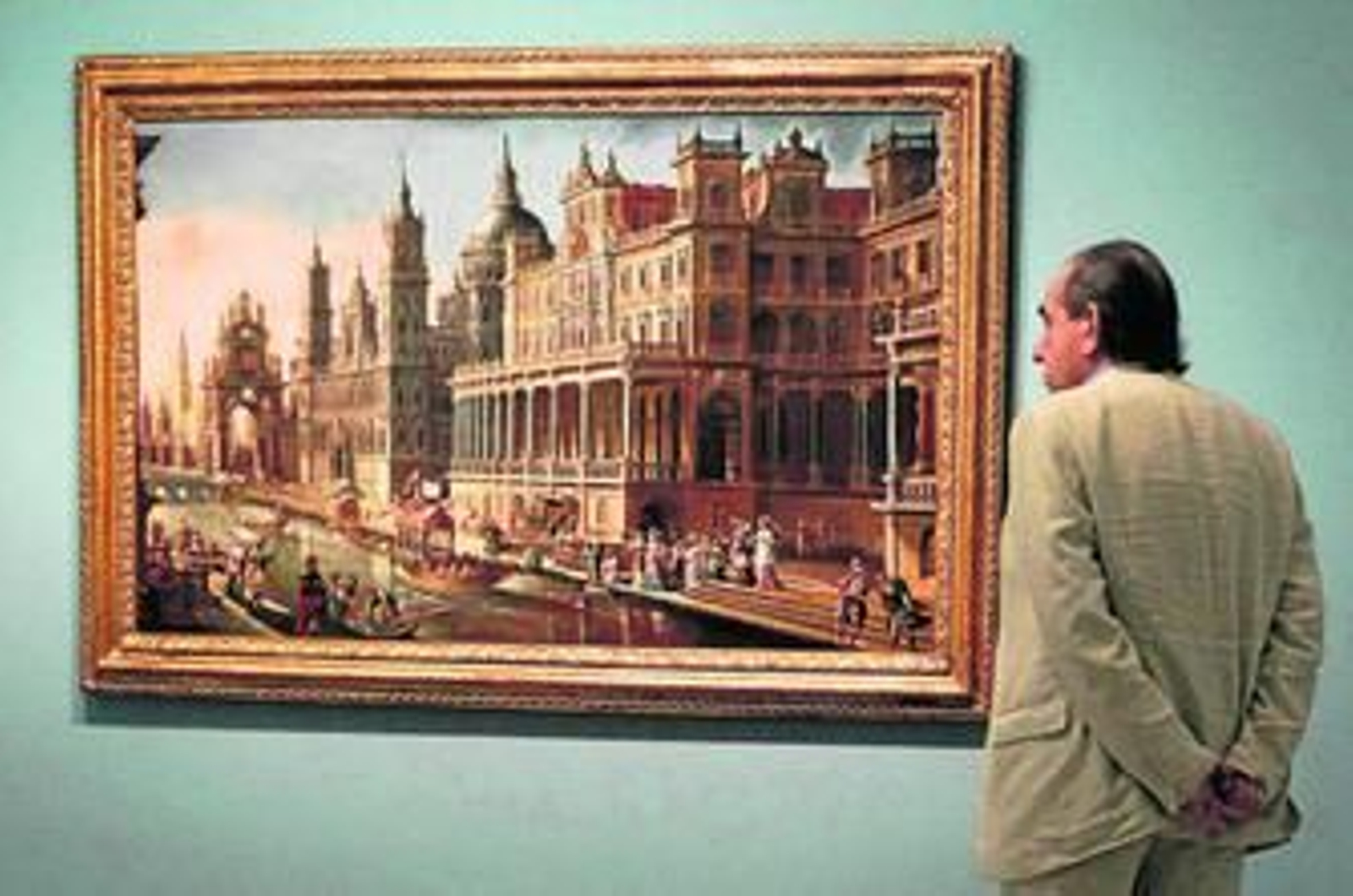 'Capricho arquitectónico con Moisés salvado de las aguas', de Francisco Gutiérrez Cabello.