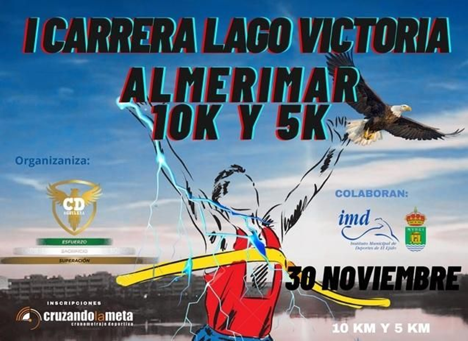 Cartel de la prueba deportiva que tendrá lugar el próximo domingo 30 de noviembre en Almerimar.