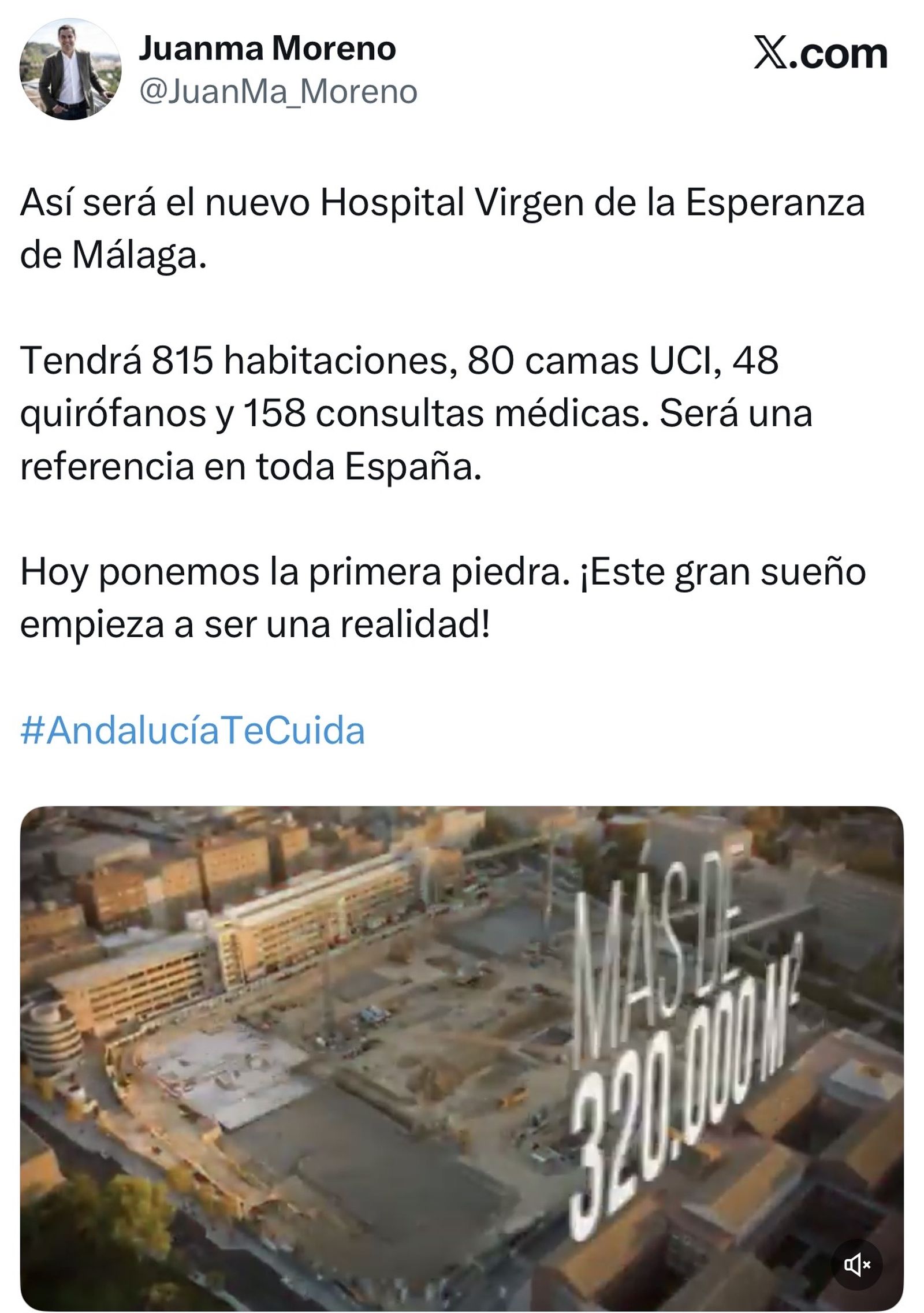 Mil millones costará el nuevo hospital de Málaga