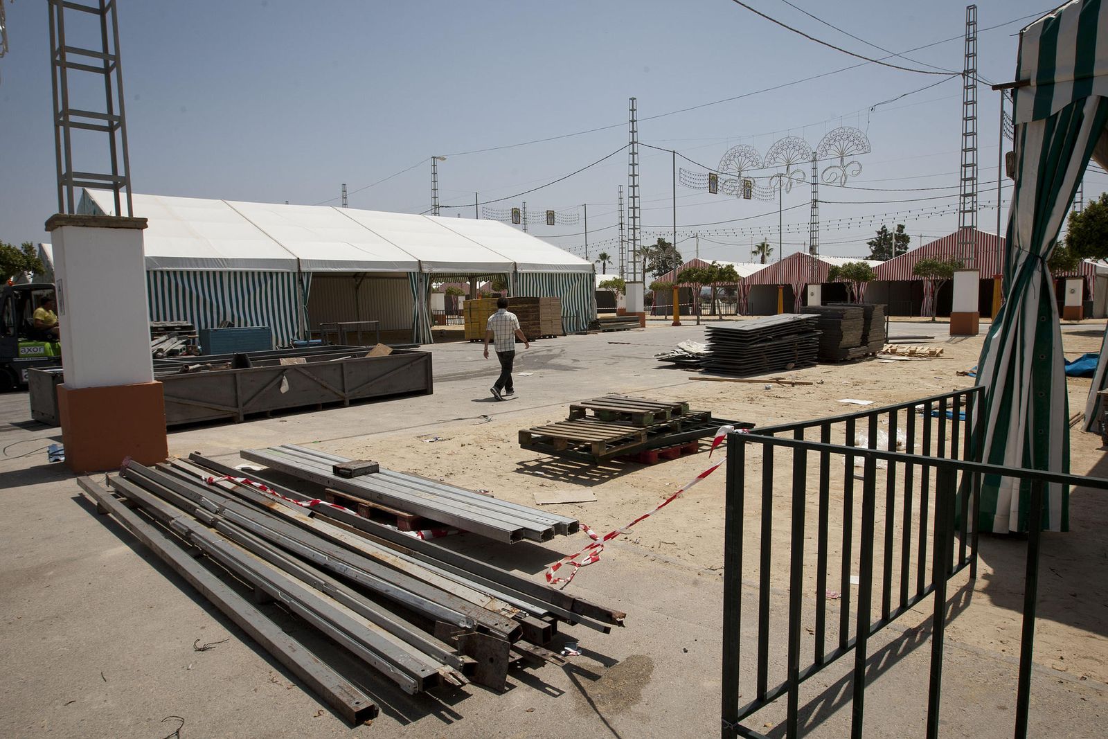 Montaje de la Feria, en una imagen de archivo