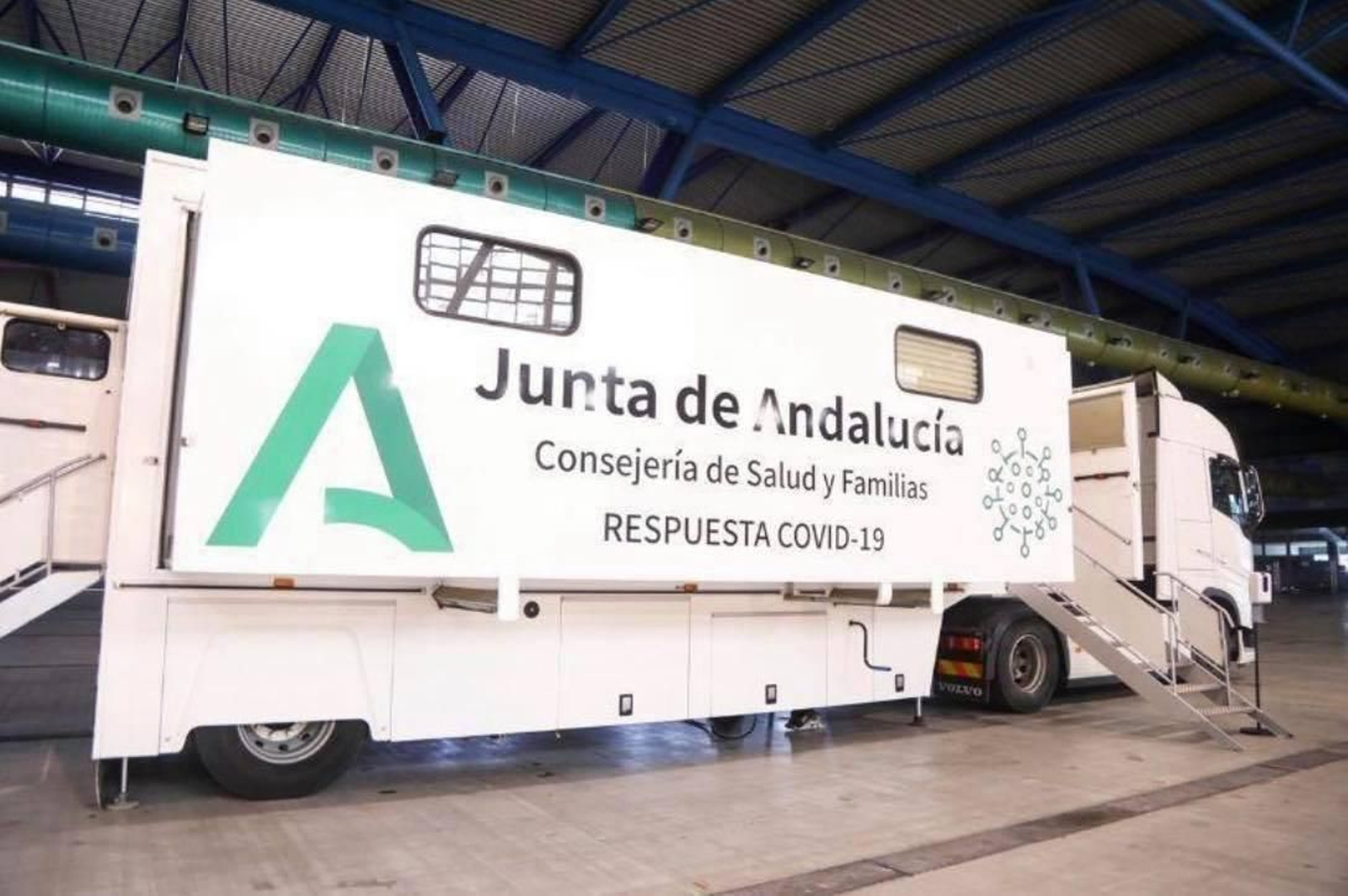 Unidad móvil para realizar test de antigenos.