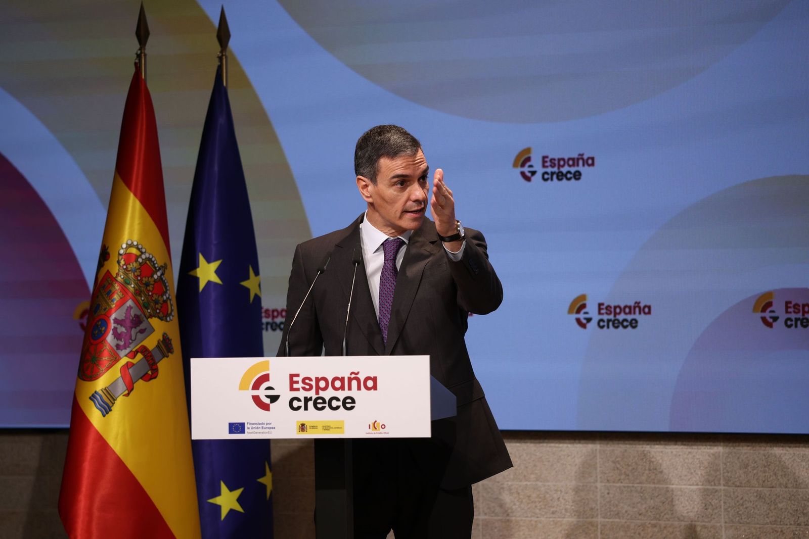 El presidente del Gobierno, Pedro Sánchez, este lunes.