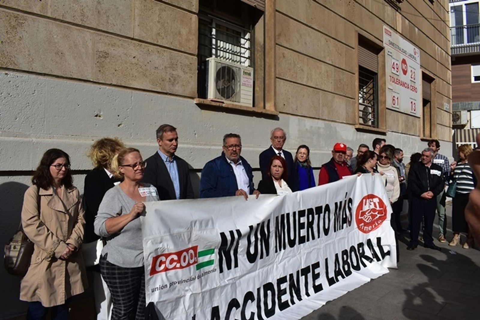 Manifestación para modificar el plan de Siniestralidad laboral