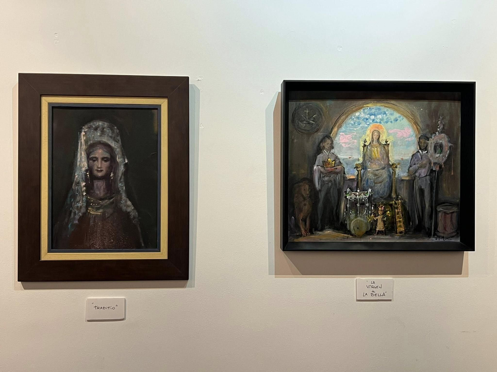 Algunas de las obras de la exposición.