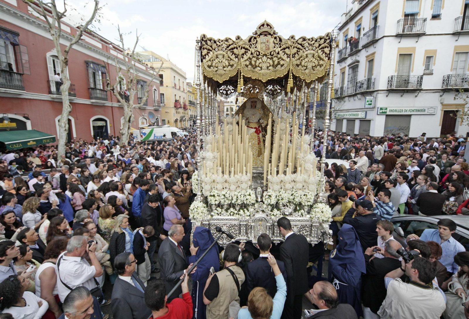 La Virgen de la Caridad de la Hermandad del Baratillo.
