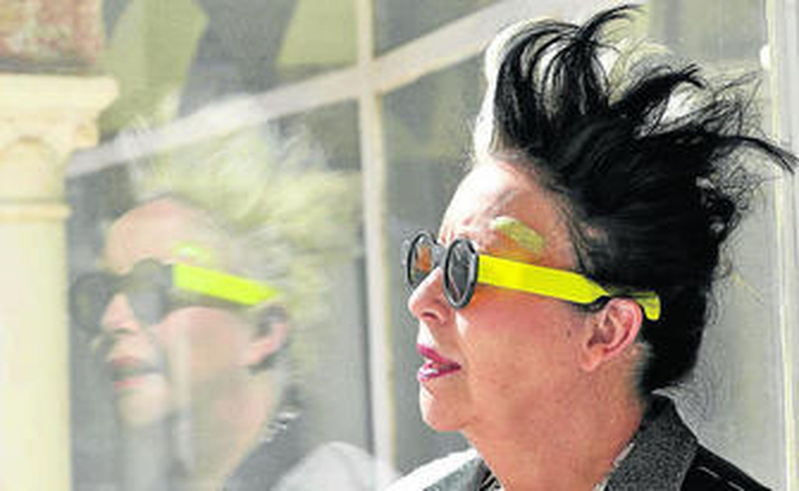 La artista francesa ORLAN, ayer, en el Centro Andaluz de Arte Contemporáneo.