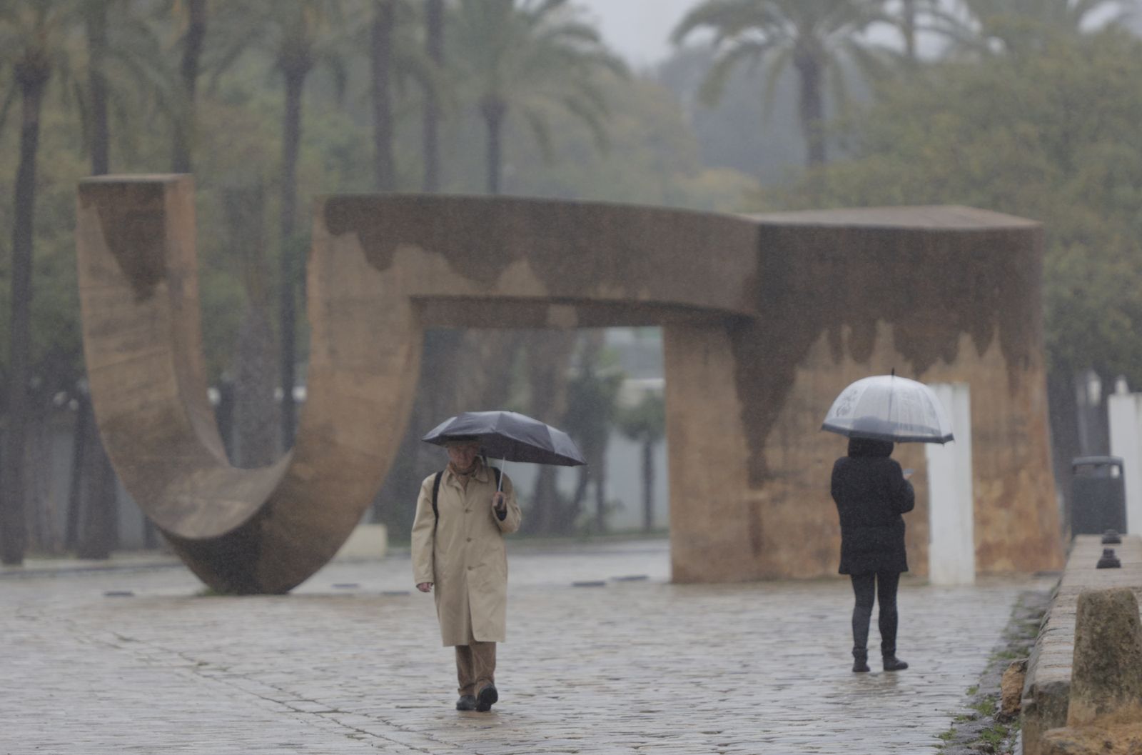 Jornada de lluvia en Sevilla
