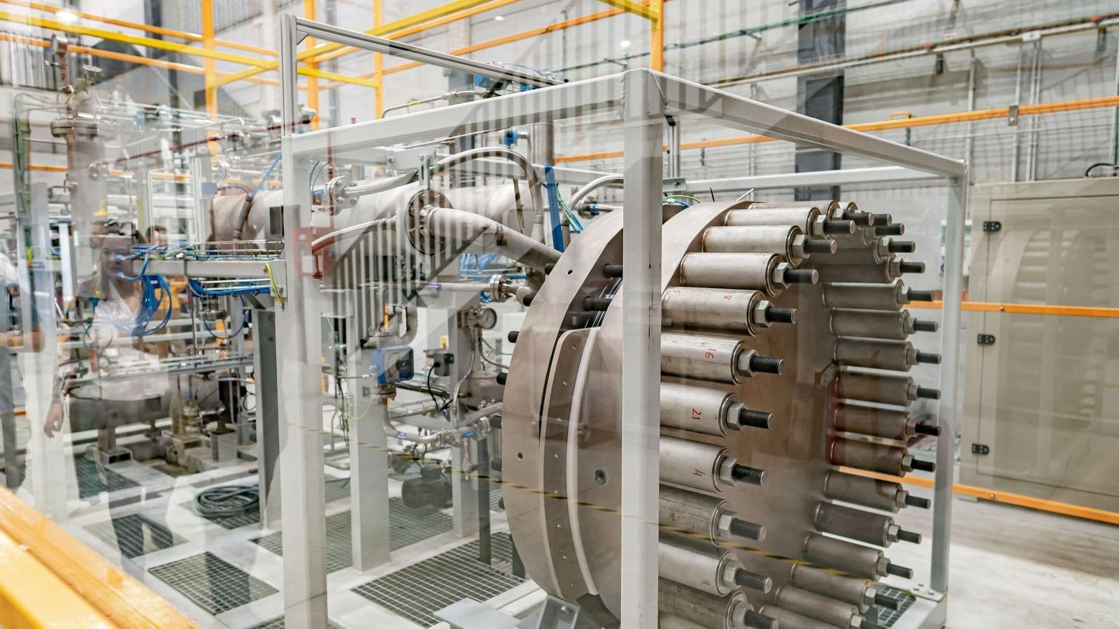 Interior de una fábrica, en una imagen de archivo.