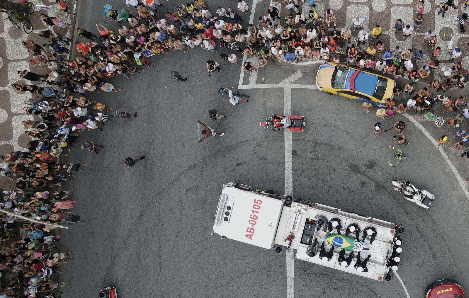 Las fotos del entierro de Pelé