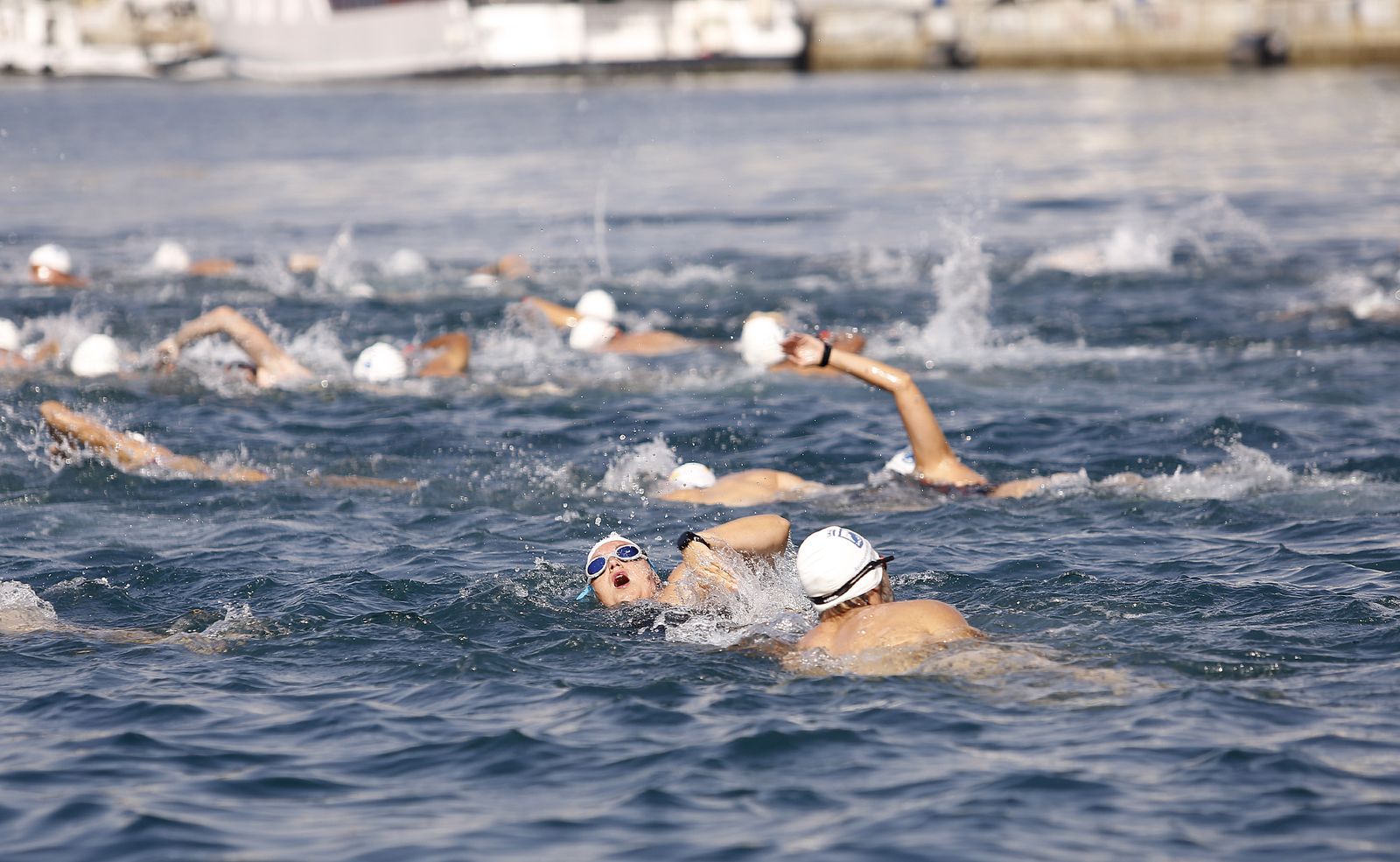 Fotos de la 60ª Travesía a Nado del Puerto de Málaga