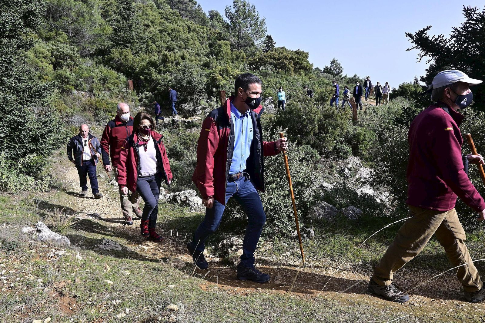 El presidente del Gobierno de la Nación, Pedro Sánchez, visita el Parque Nacional Sierra de las Nieves.