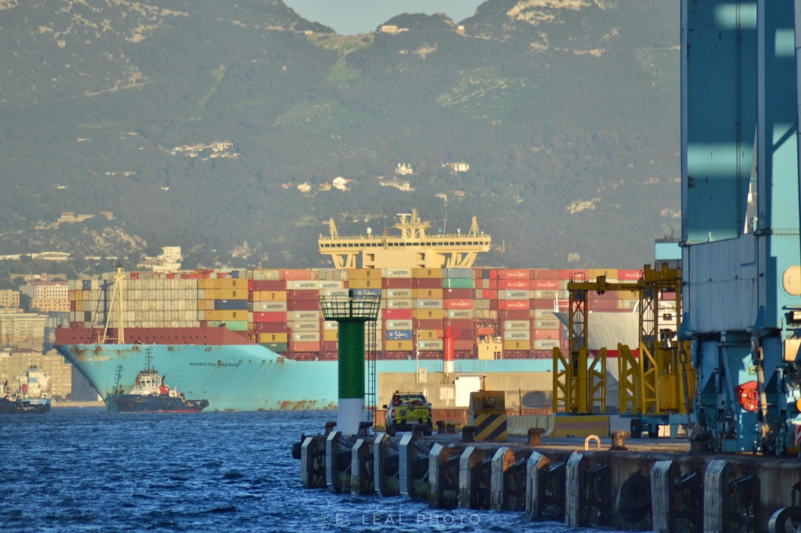El 'Marstal Maersk' en el Puerto de Algeciras.