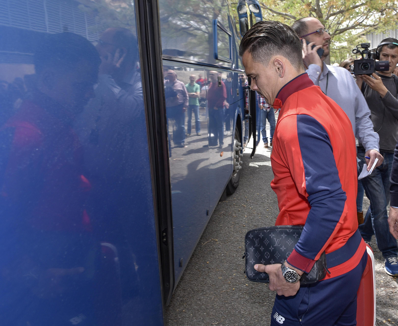 Las imágenes de la llegada del Sevilla