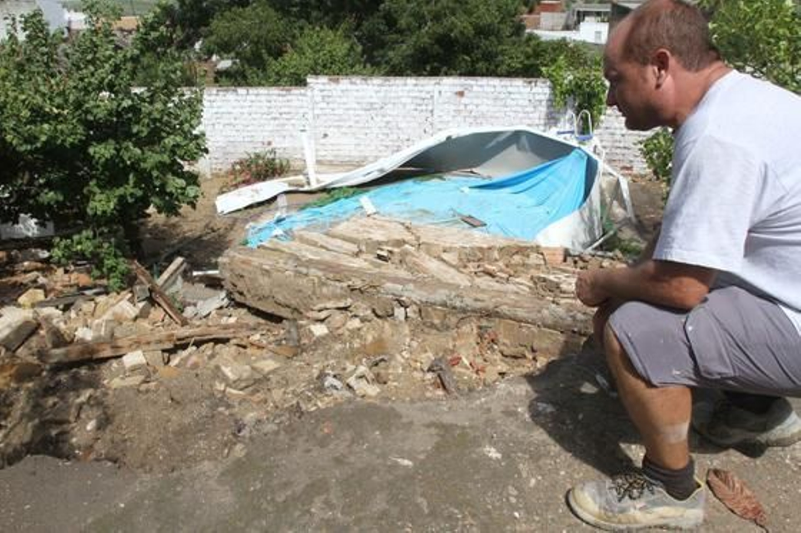 Violenta tromba de agua en Córdoba