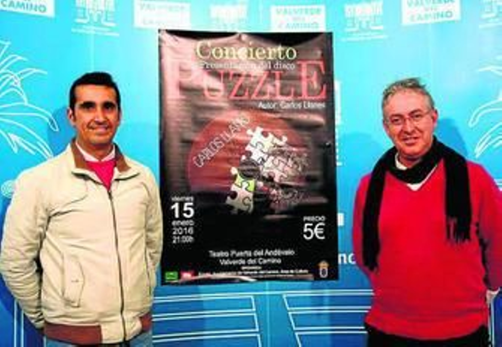 Juan Alcaría y Carlos LLanes, ayer, en el Ayuntamiento de Valverde.