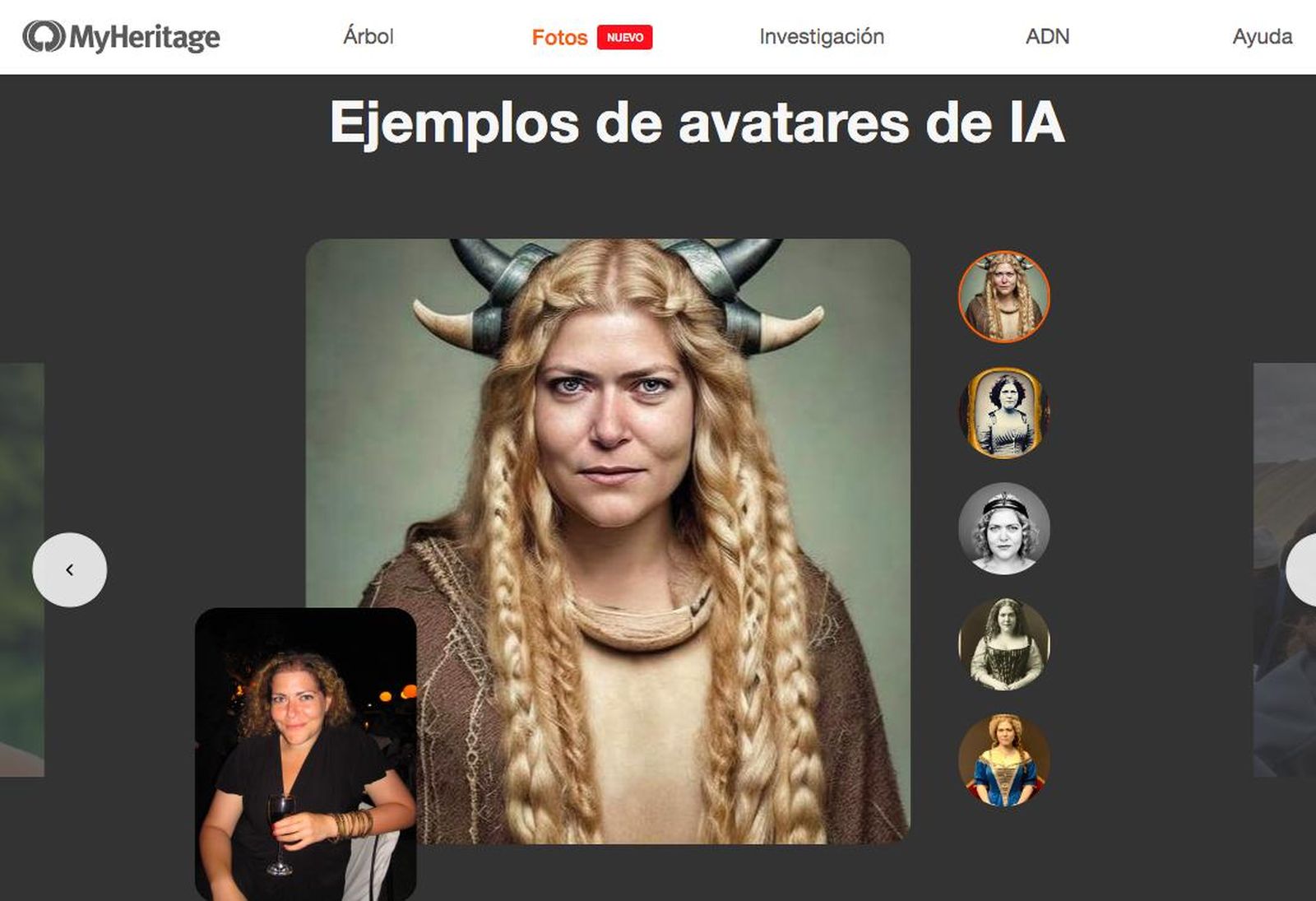 Una app te muestra cómo serías en otras épocas de la historia