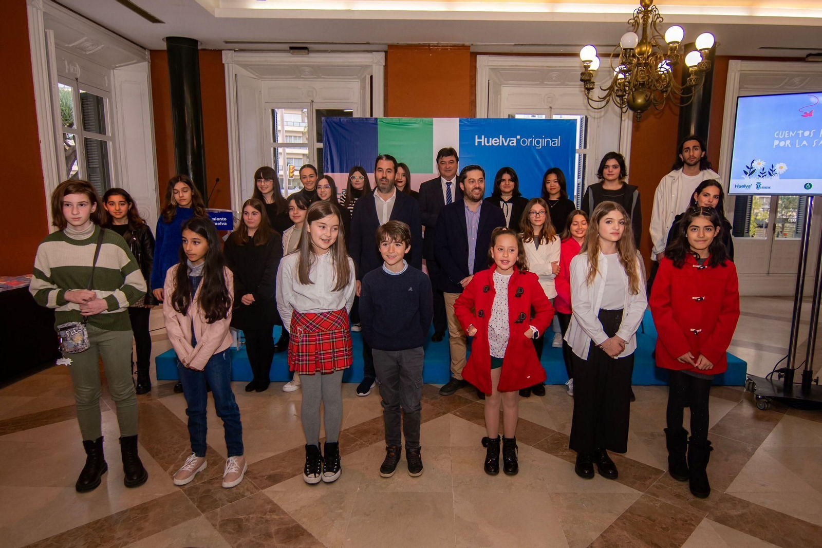 Algunos de los niños participantes.