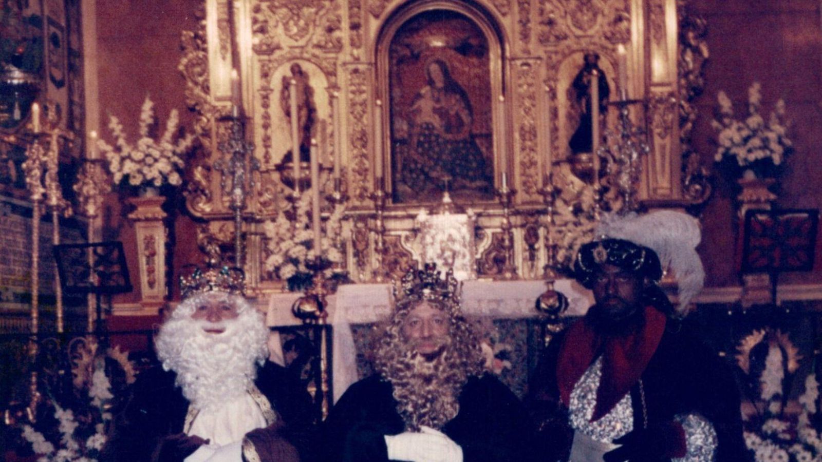 Los Reyes Magos en su primera visita al santuario de la Cinta en el Año Jubilar de 2000.