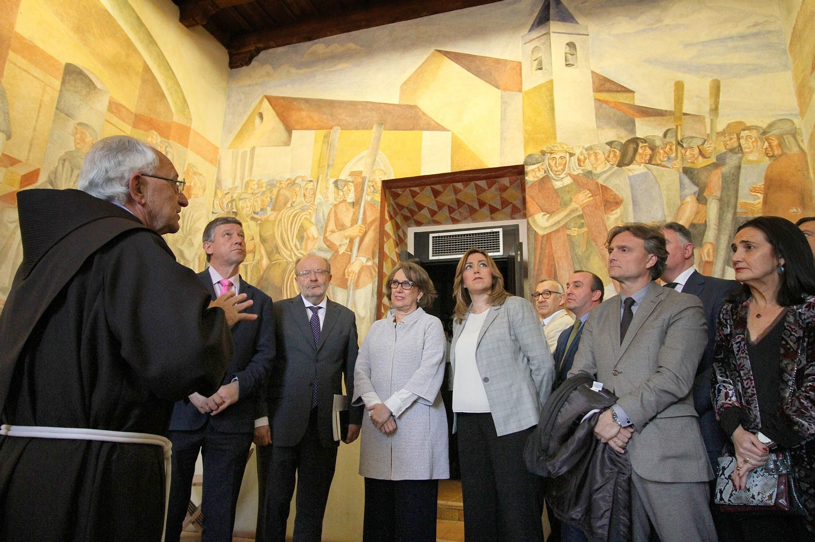 Susana Díaz, en La Rábida