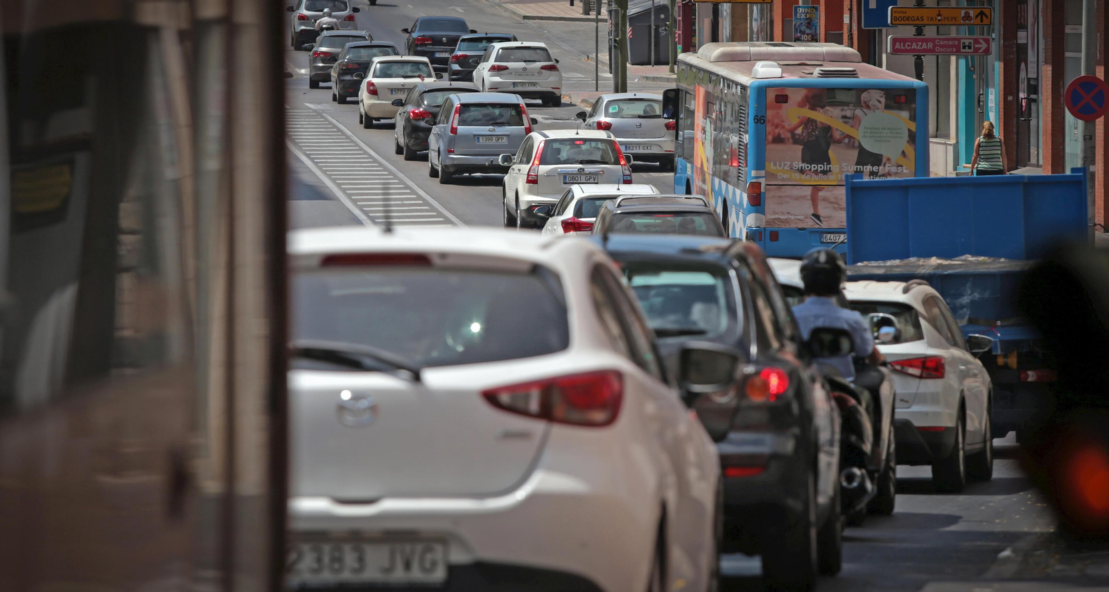 Imagen de tráfico en Madre de Dios.