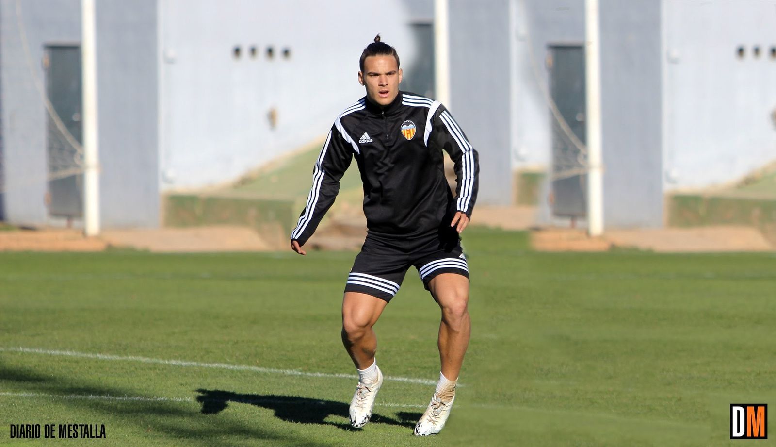 Tropi, durante una sesión de trabajo en el Valencia.