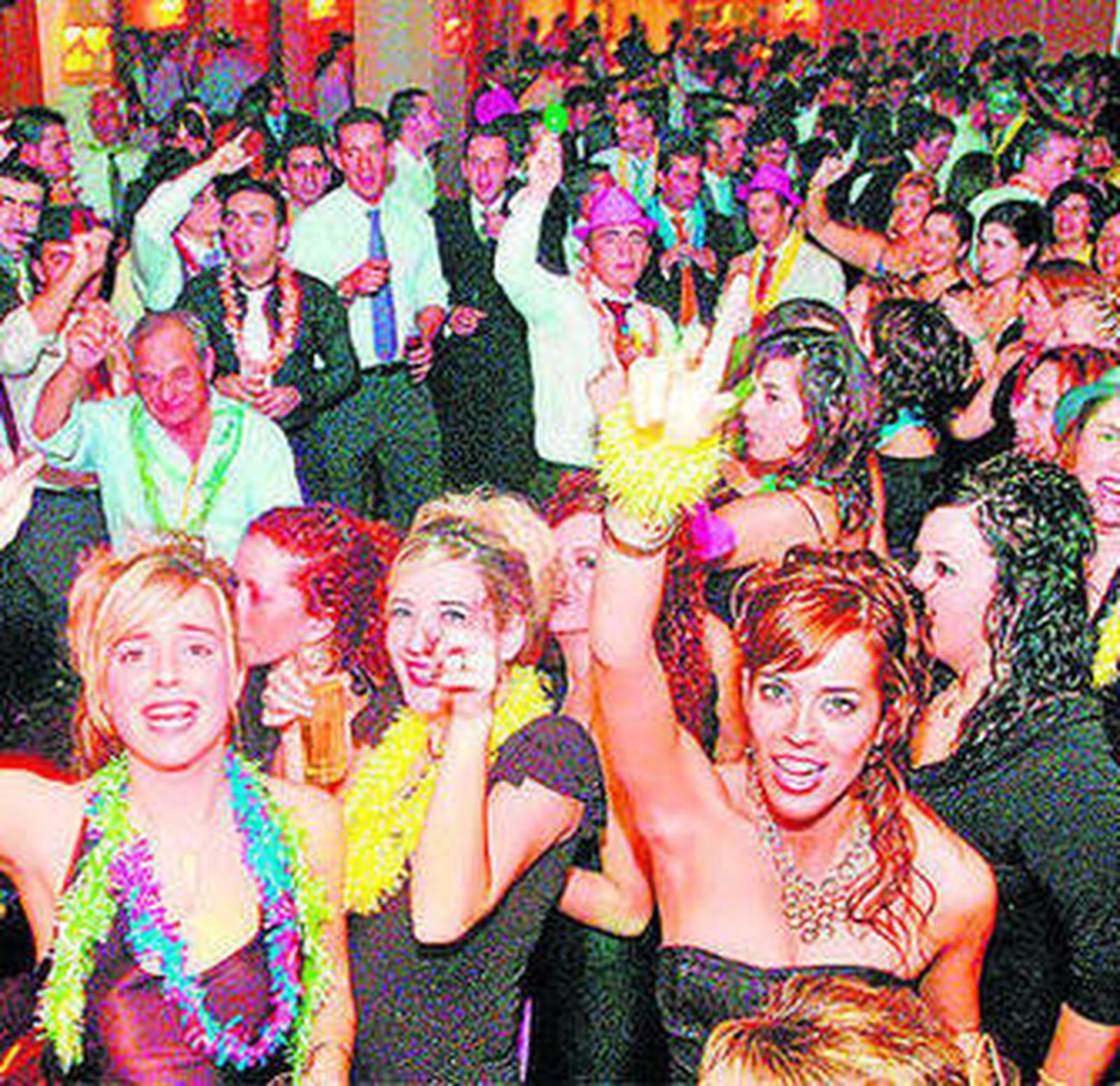 Cotillón celebrado el pasado año en Nochevieja en Jerez.