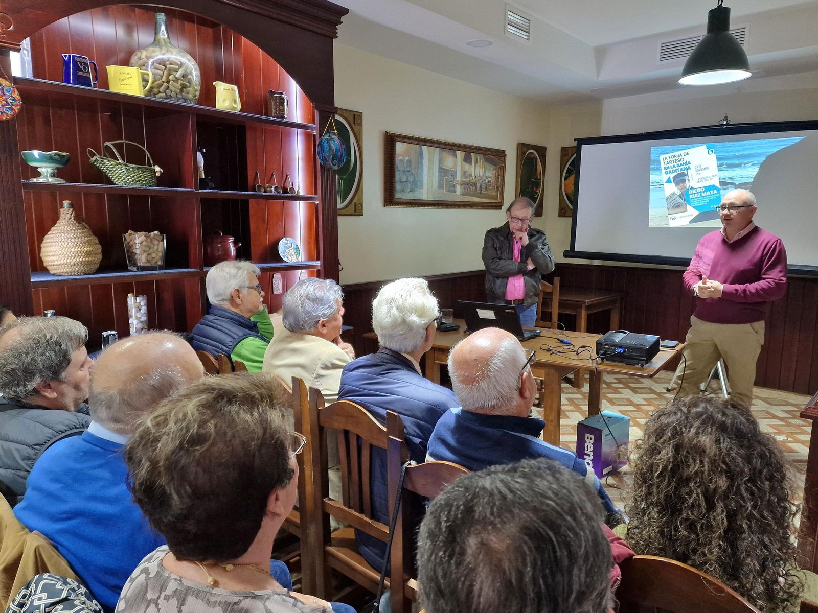 Una imagen de la charla de Diego Ruiz Mata.