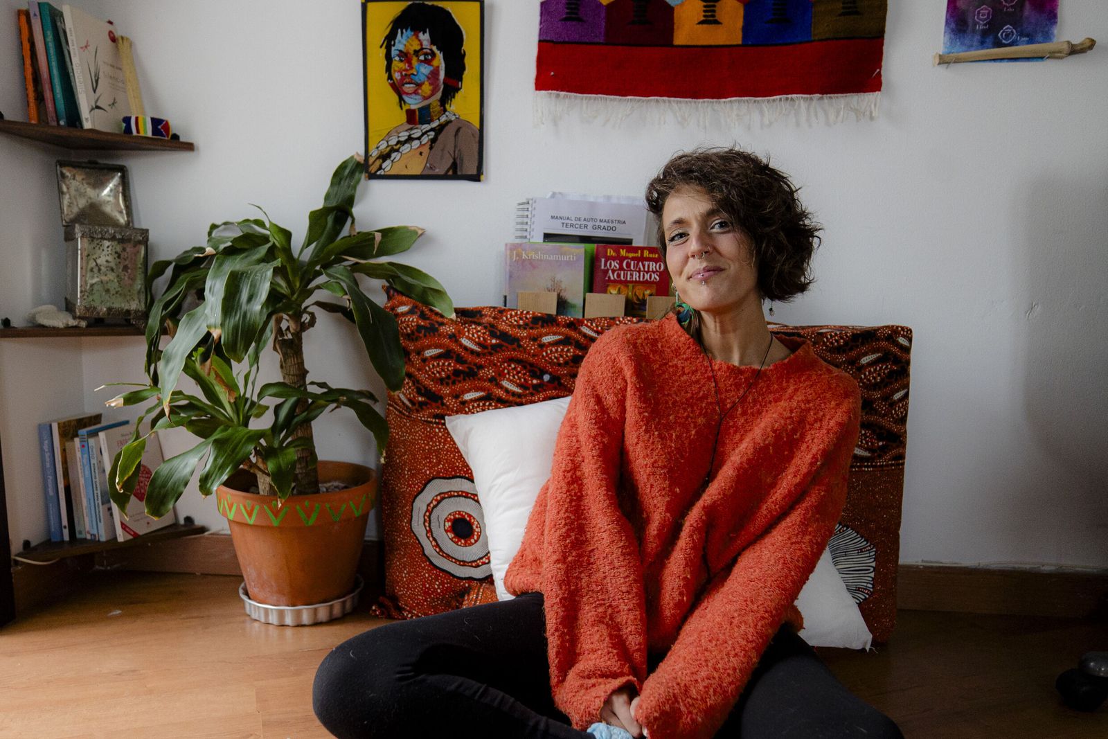 Ana Alcántara en su domicilio.