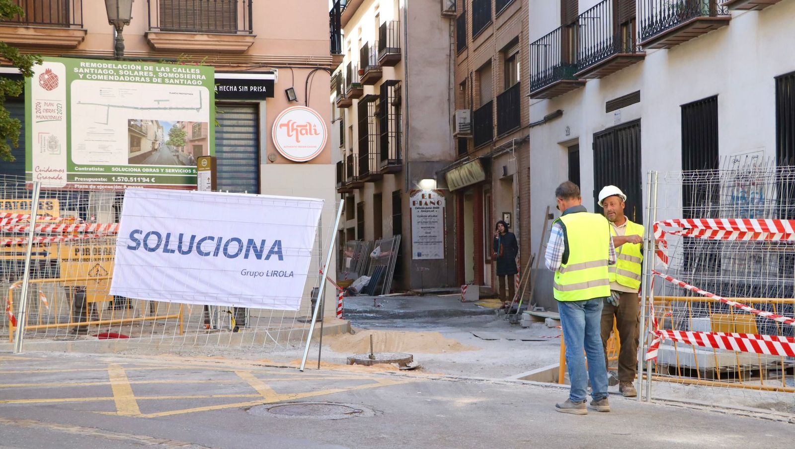 Avanzan las obras en el Realejo: el tramo entre la Plaza y Comendadoras ...