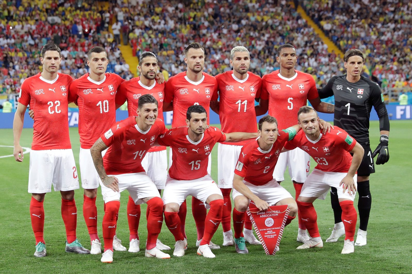 Las imágenes del Brasil-Suiza