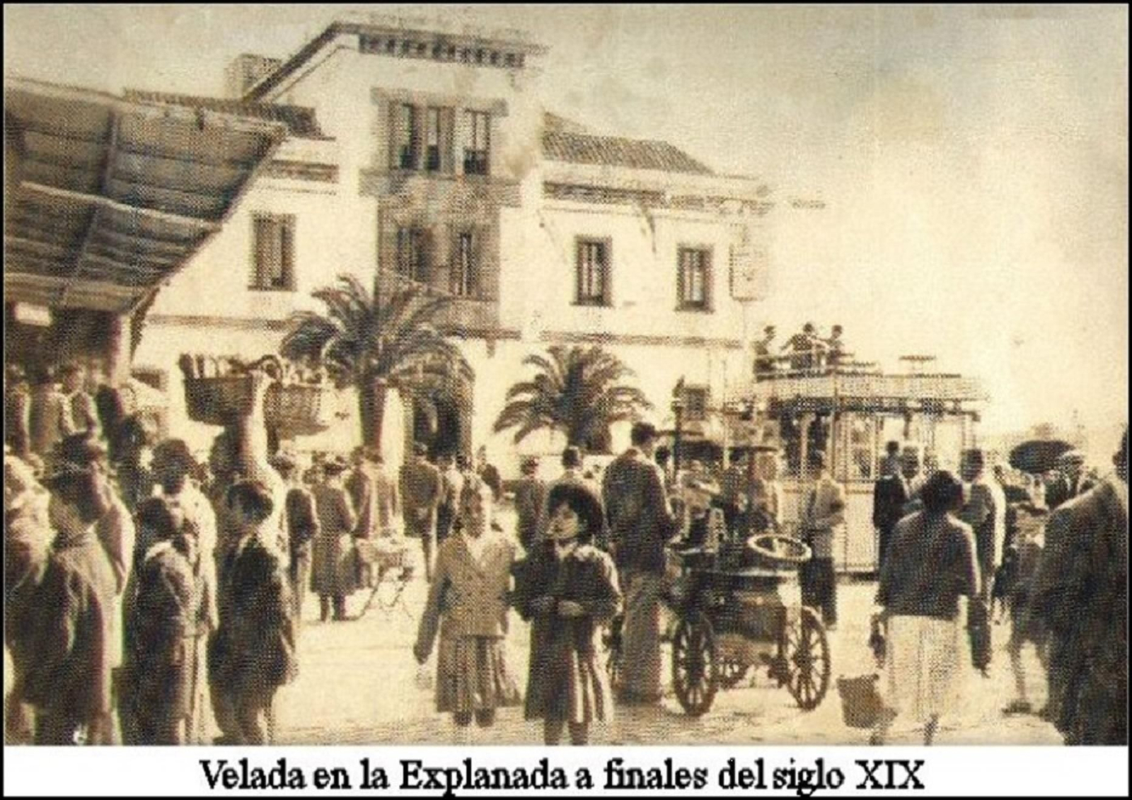 Una imagen de época de la Velada de La Línea, a finales del XIX.