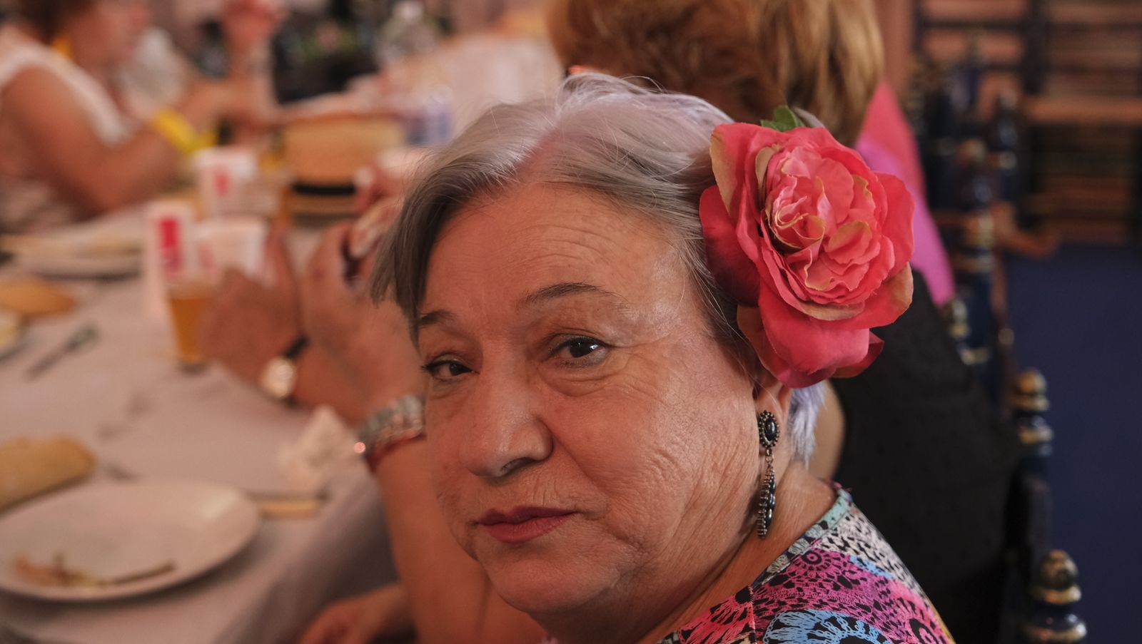 Imágenes de la comida homenaje a los mayores en la Caseta Municipal de la Feria de Almería 2022