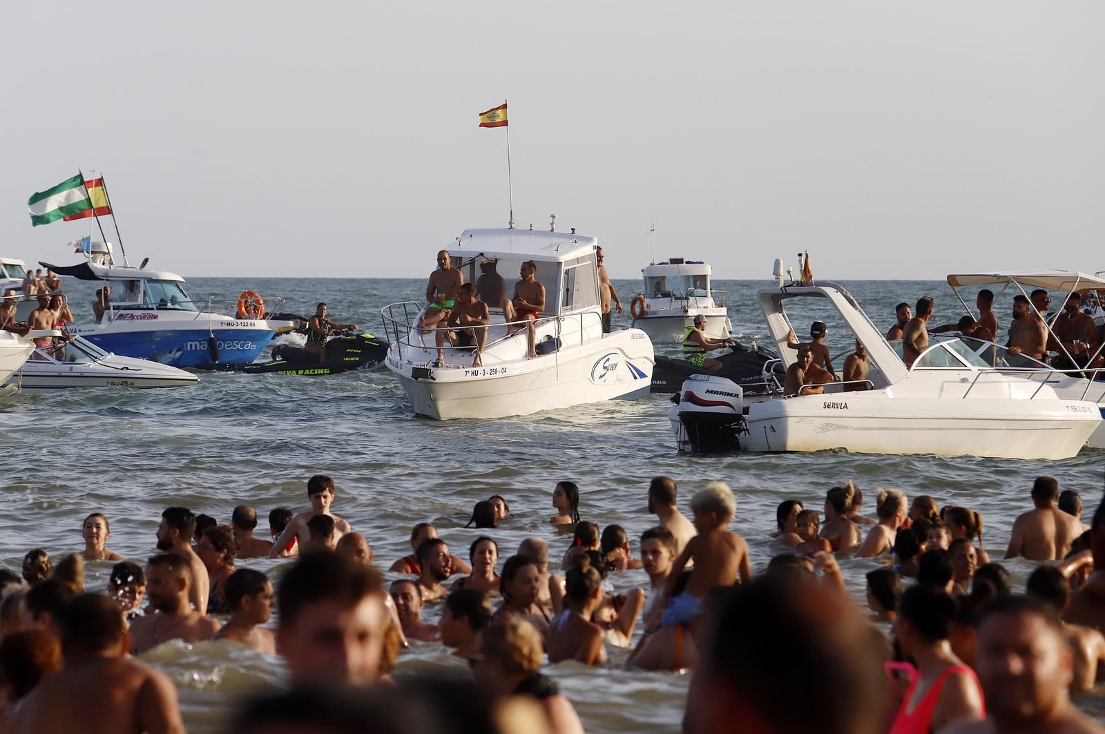 Imágenes de la procesión de la Virgen del Carmen en Punta Umbría