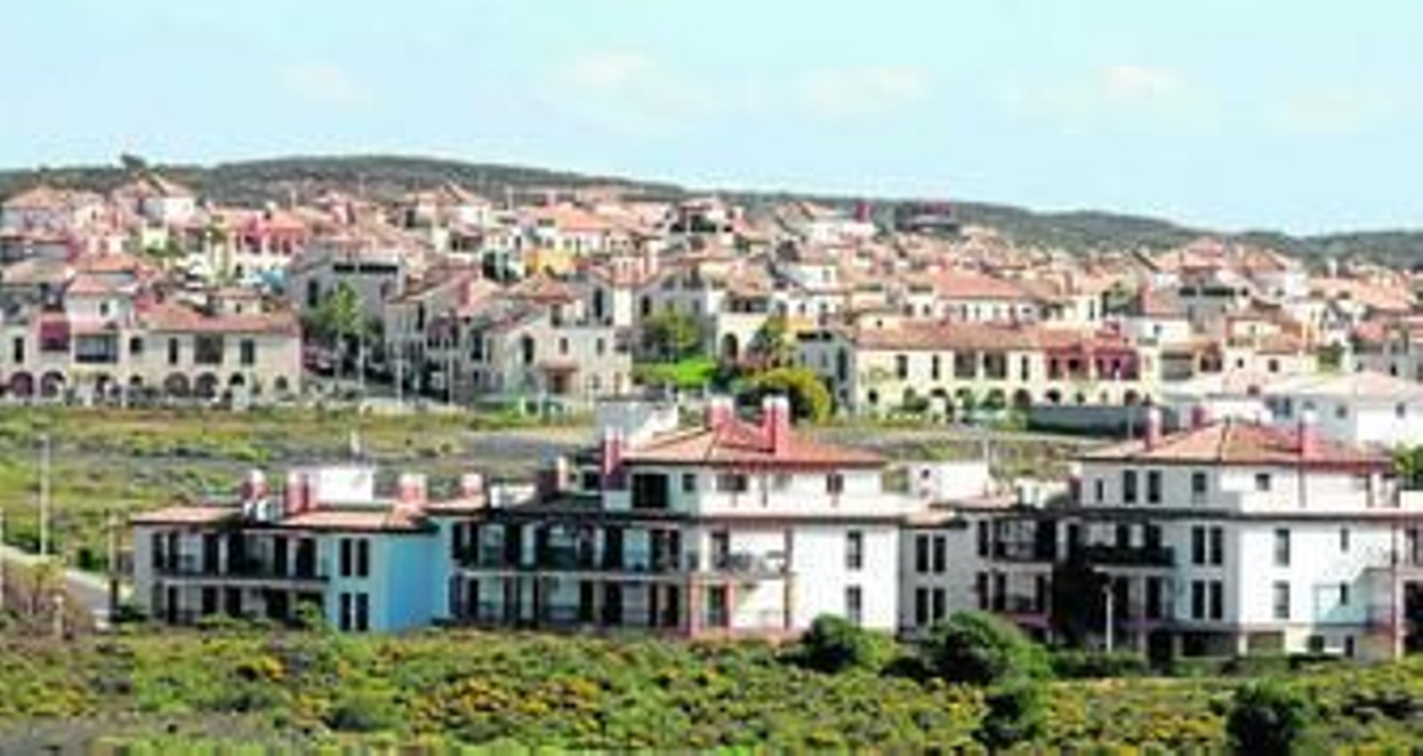Vista general de Costa Esuri, en el municipio de Ayamonte, donde se ha puesto a la venta una promoción de viviendas.