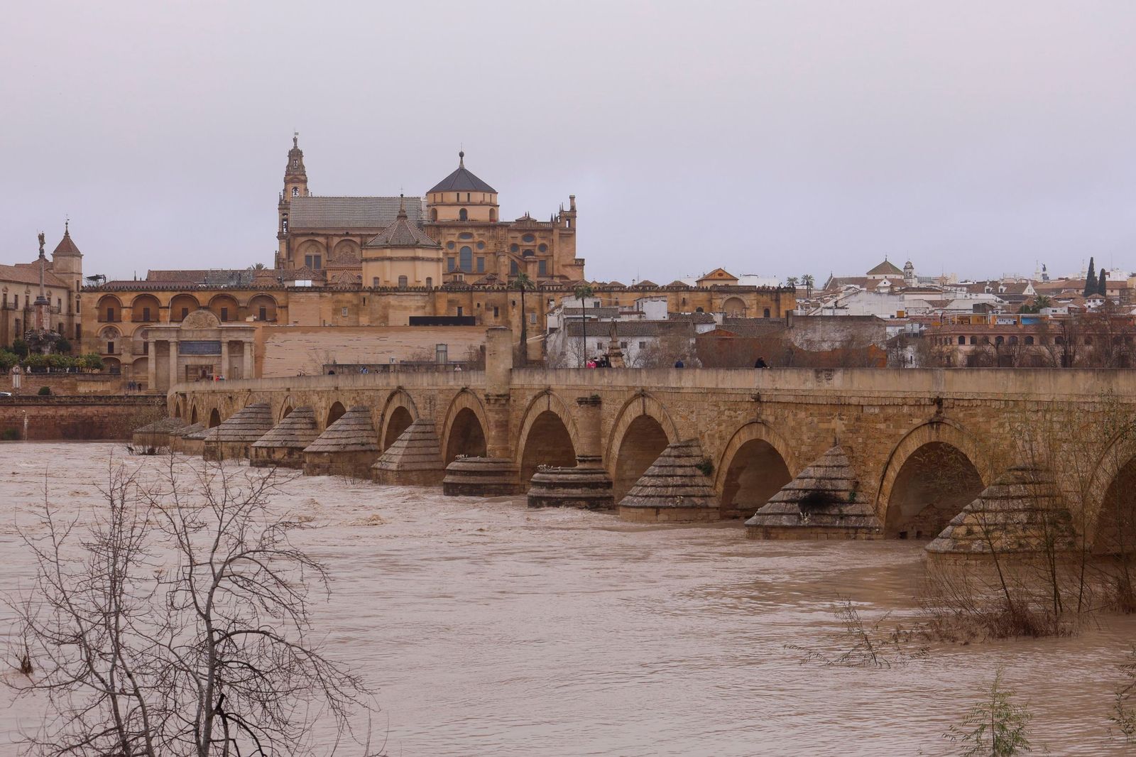 Así pasa el río Guadalquivir este lunes por Córdoba