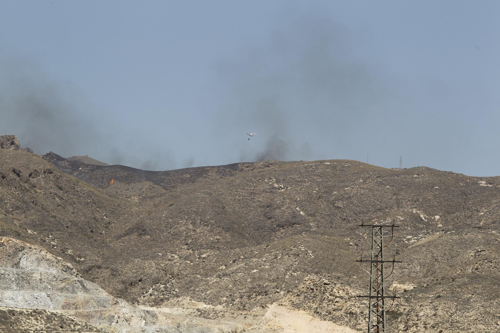 Fotogalería incendio forestal Paraje Majada del Aguilón. Huércal de Almería
