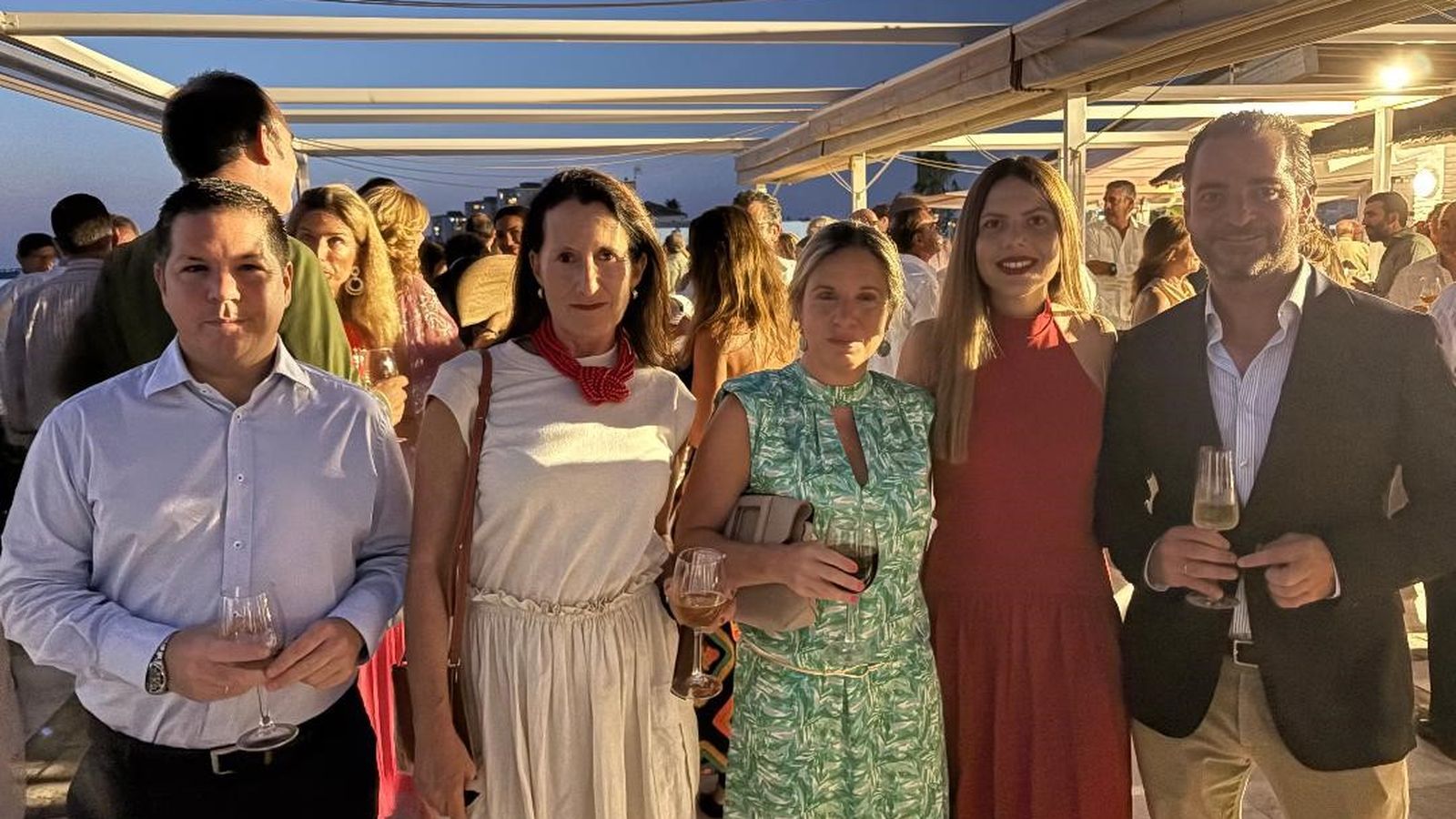 Santos Larrañaga, Catalina Sustacha, María Larrañaga, Adriana Barrios y José Ramón Salamero.