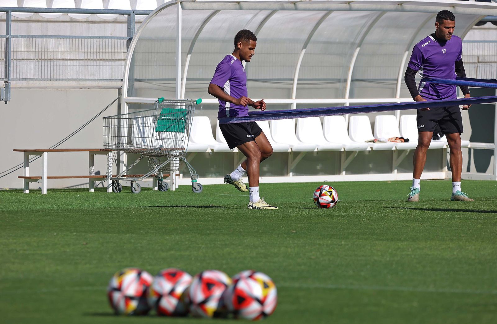 Fotos del entrenamiento de la Balona