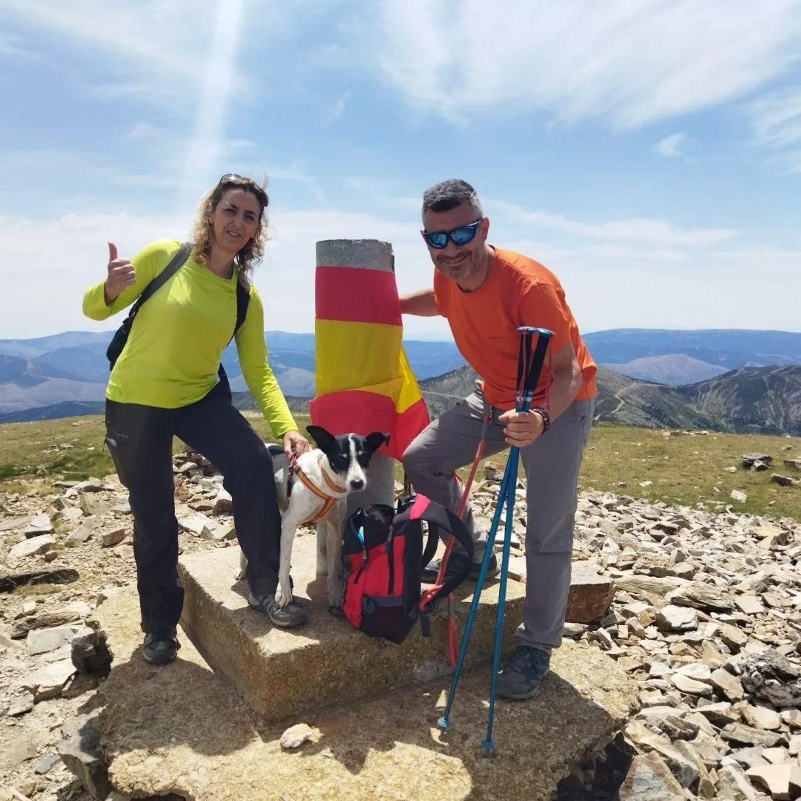 Rosario, José Manuel y Custodio, en San Lorenzo, La Rioja.