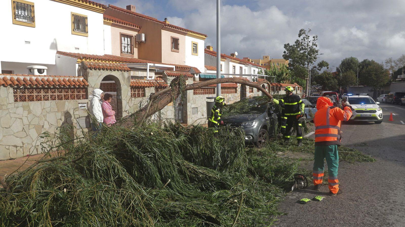 Fotos de los desperfectos provocados por la borrasca Efraín en el Campo de Gibraltar