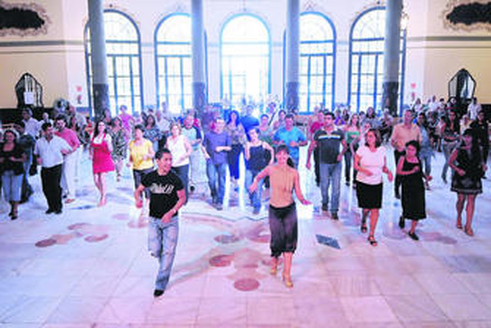 Uno de los talleres de animación desarrollado ayer durante el festival.