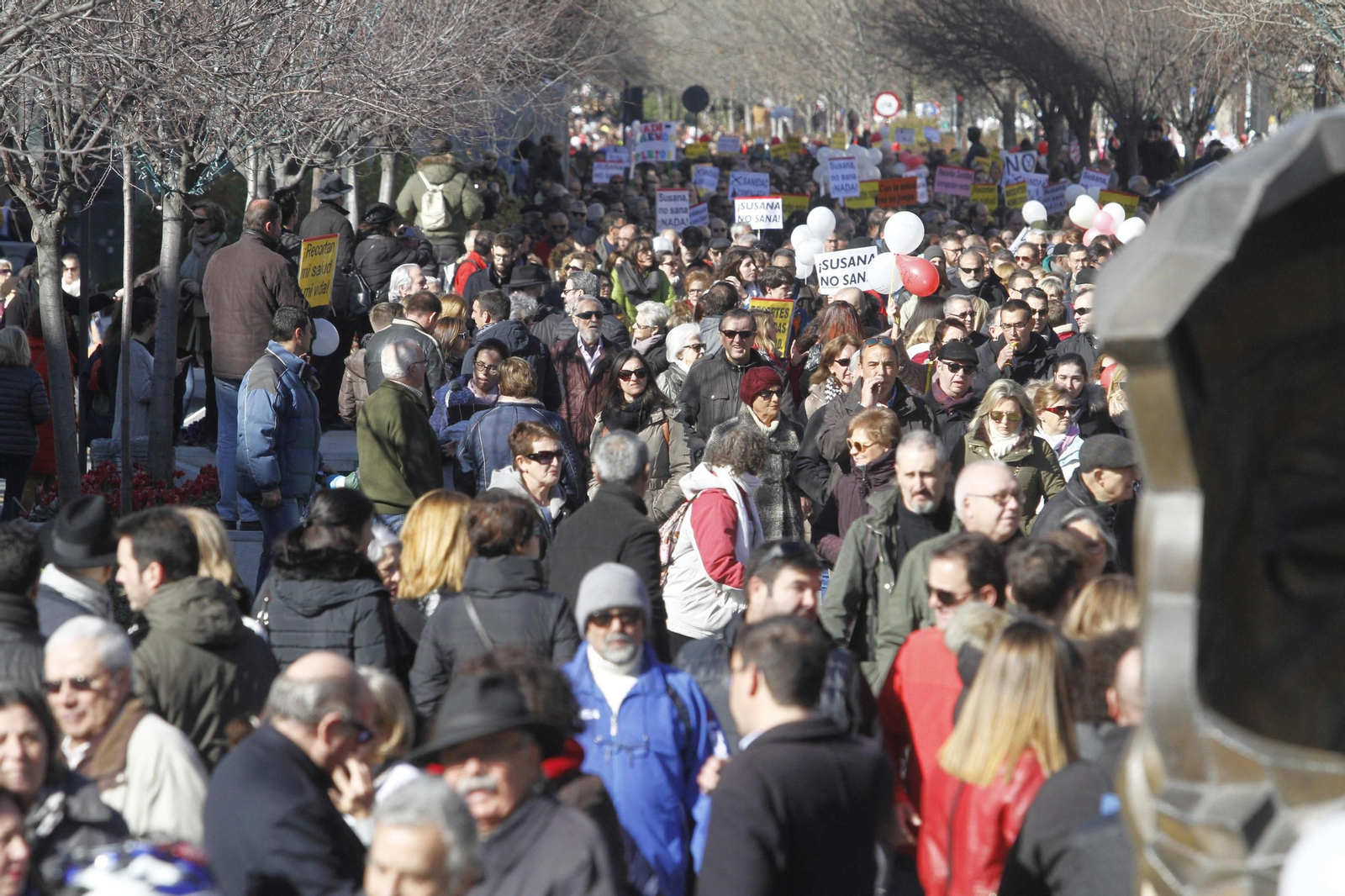 La marea blanca, en Granada