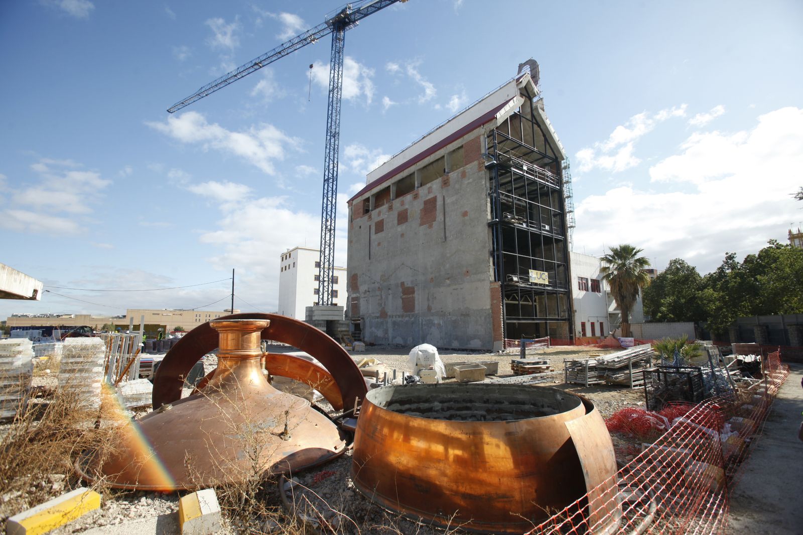 Obras en la "nueva" fábrica de Cruzcampo