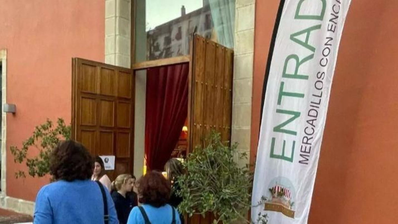 Entrada a uno de los mercadillos celebrados en el Hotel Soho Boutique Jerez