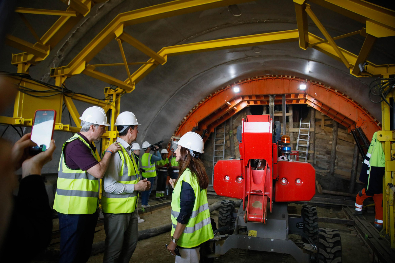 Así están las obras del túnel de Viator en la línea de alta velocidad de Adif, en imágenes